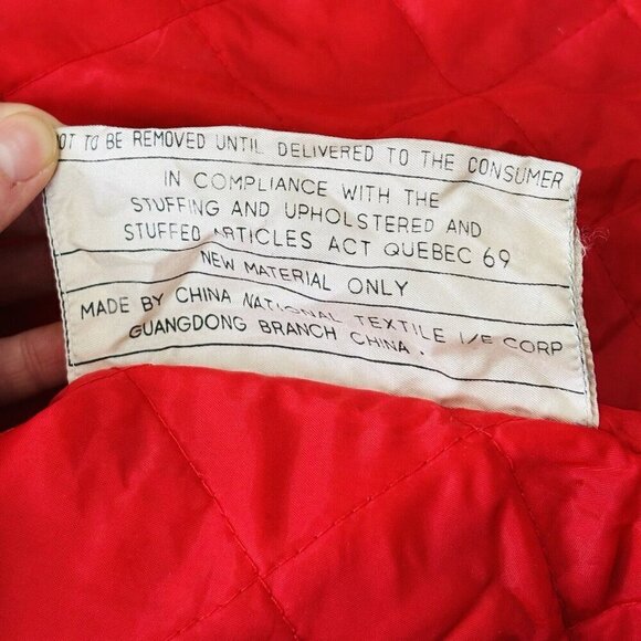 Vtg Stylewise Plaid Jacket Mens 15 1/2 Red Fleece Long Sleeve Lumberjack Outdoor - Picture 14 of 14